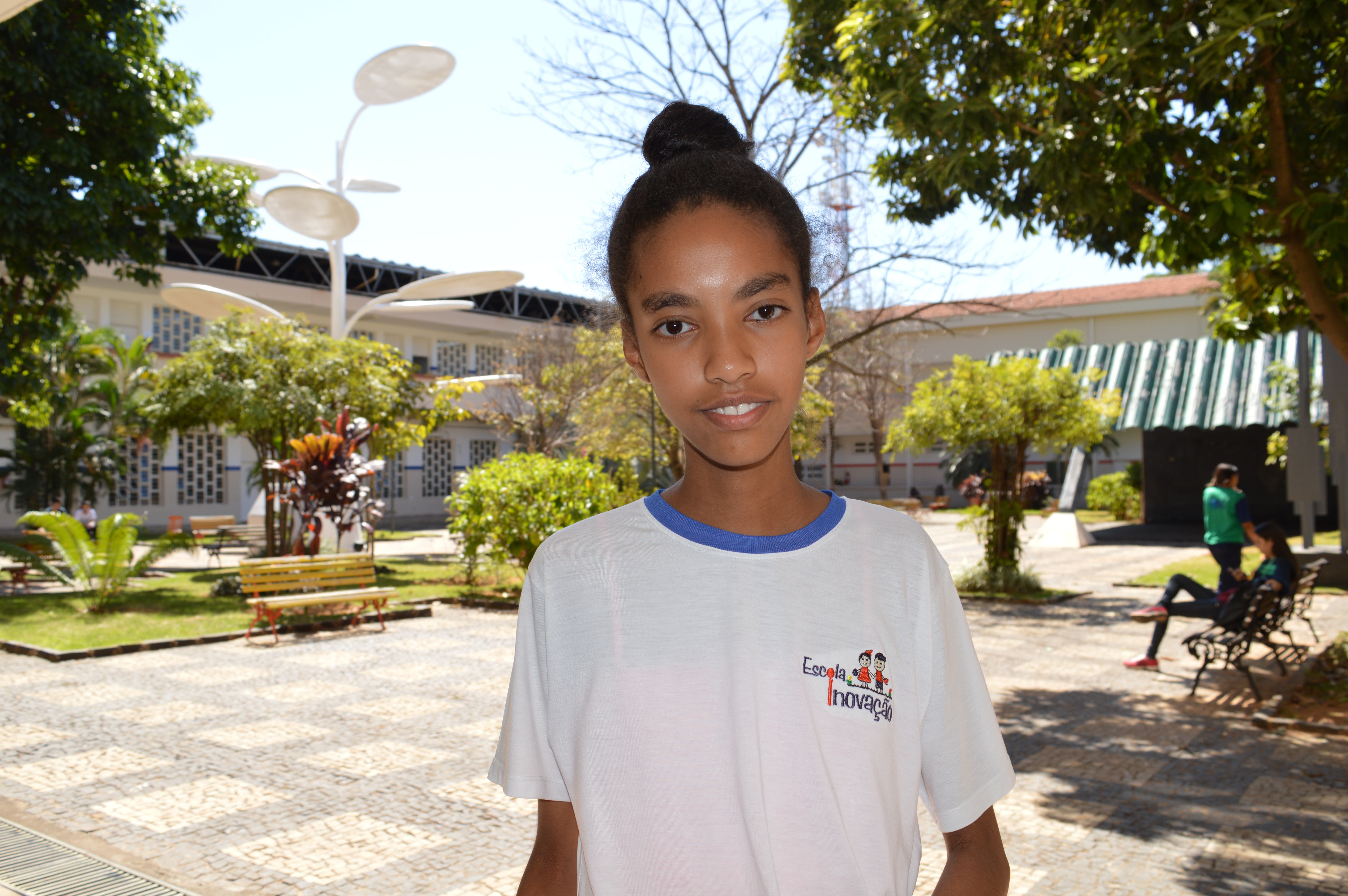 Isadora Silva já tinha lido a respeito do IFG e se encantou pelo curso técnico em Edificações